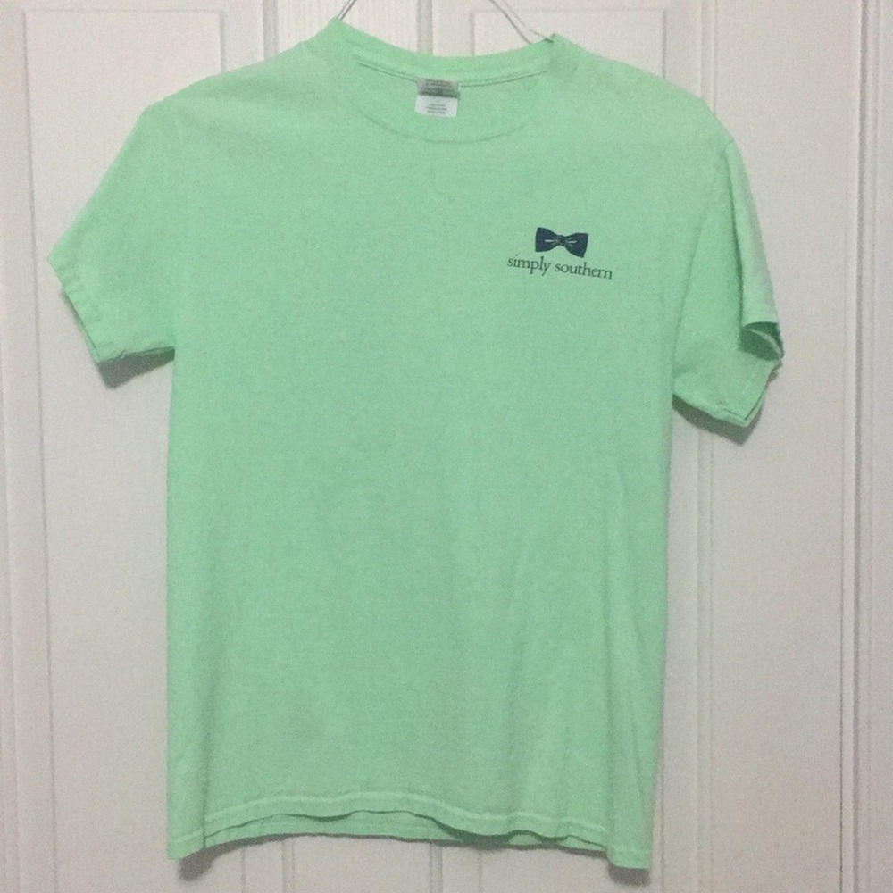 Green/Blue Simply southern T-shirt